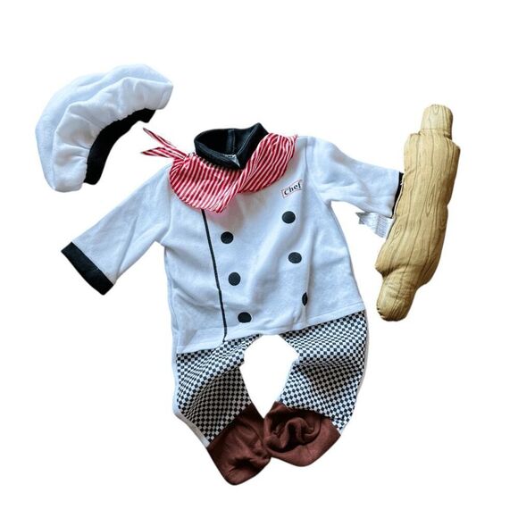 Brand New Rubies Baby Little Chef Costume Size 6-12 mo - Picture 3 of 5